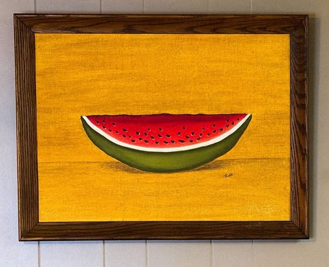 Watermelon folk painting